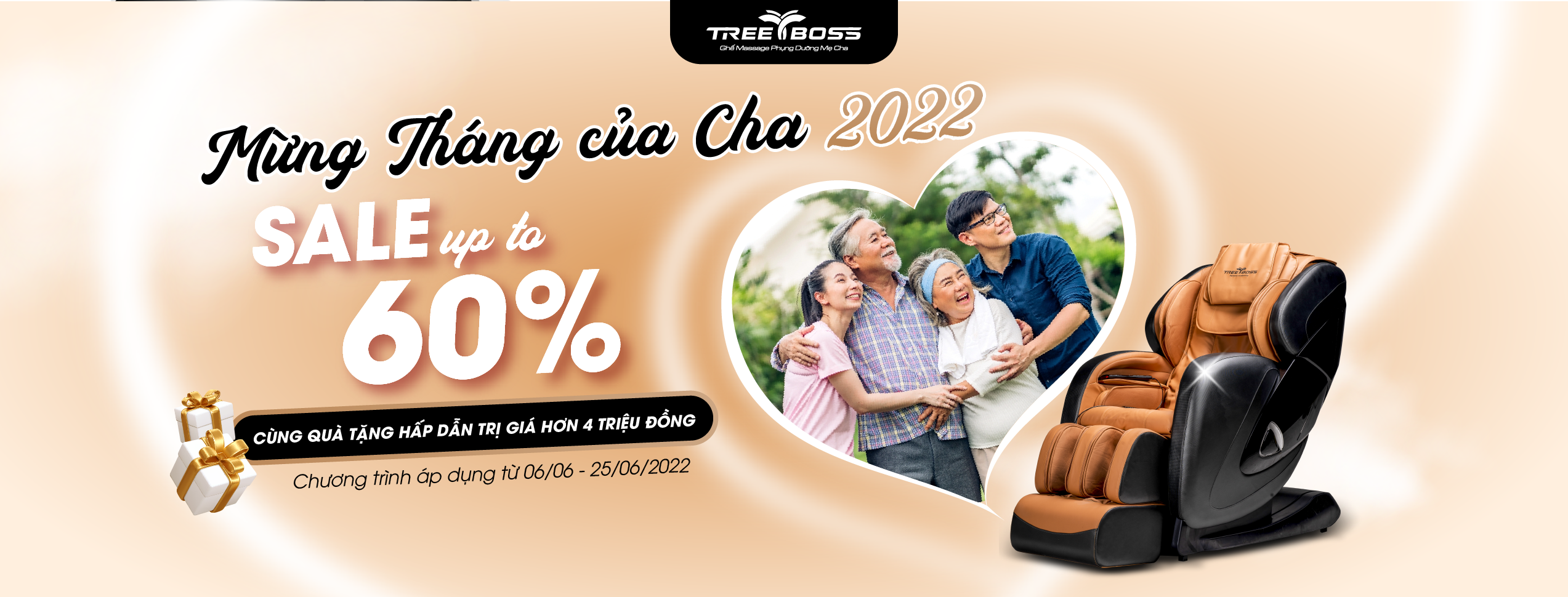 Tree Boss đón mừng tháng của cha cùng chương trình ưu đãi hấp dẫn